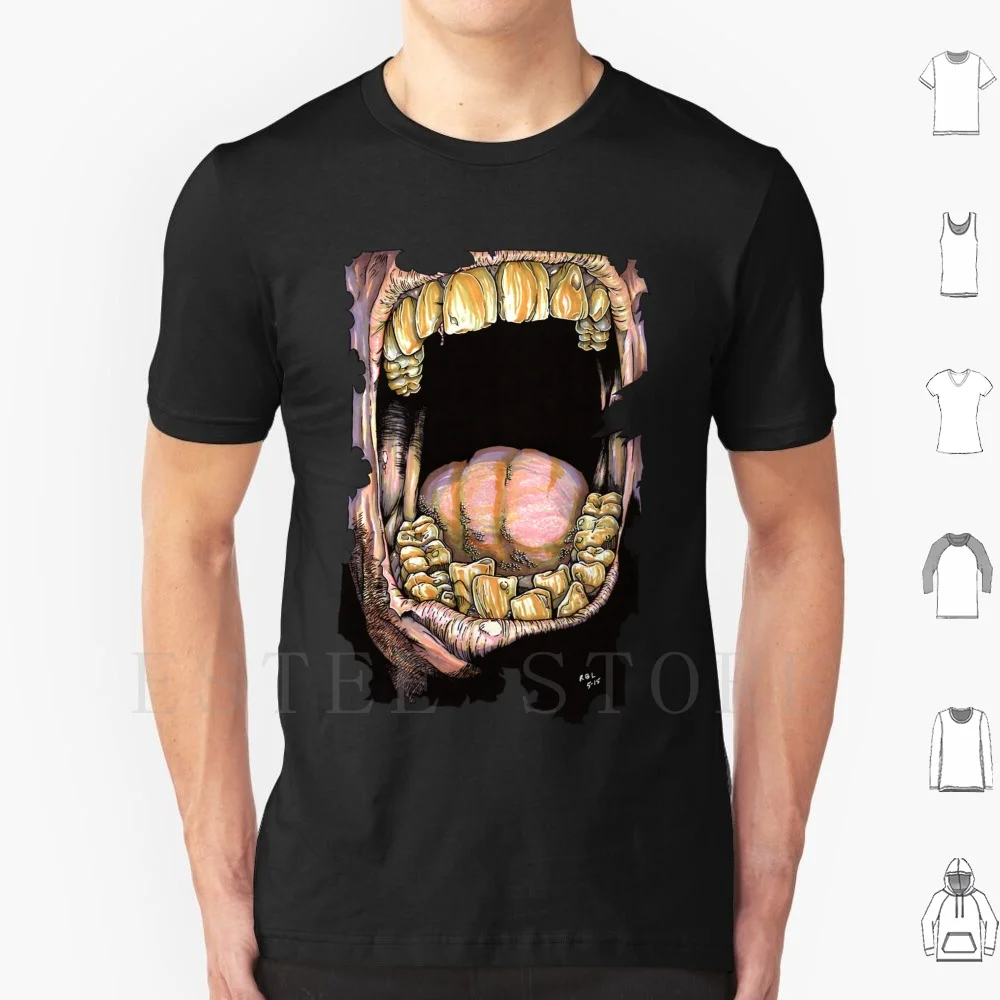 Last Sight T Shirt Cotton Men DIY Print Zombie Cannibal Horror Teeth Dentist Oral Hygiene