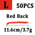 50 piezas rojas L