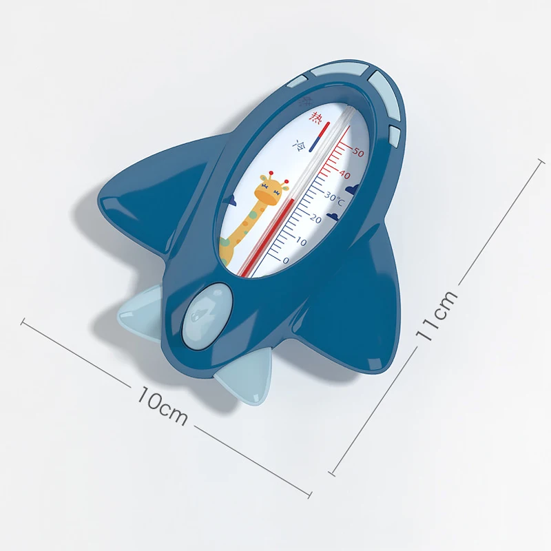 Termómetro de agua para ducha de bebé, Sensor de temperatura seguro, flotante, impermeable, avión