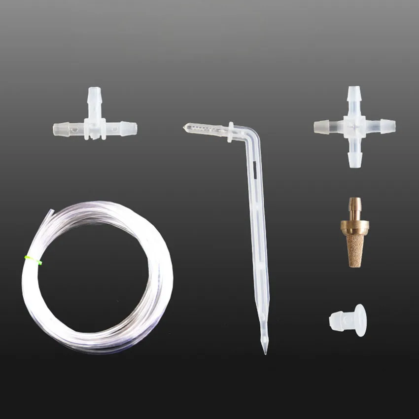 

Potted Automatic Watering Device Quick Connector Tee Cross Plug Connector 5m Water Hose Drip Arrow Irrigation System Accessories