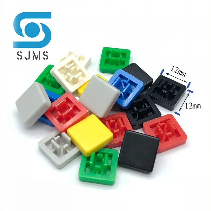 50pcs A14 Siamese long legs Tactile Push Button Switch Cap 12*12*5.8mm Adapted To 12*12*7.3 mm Micro Tact Switches