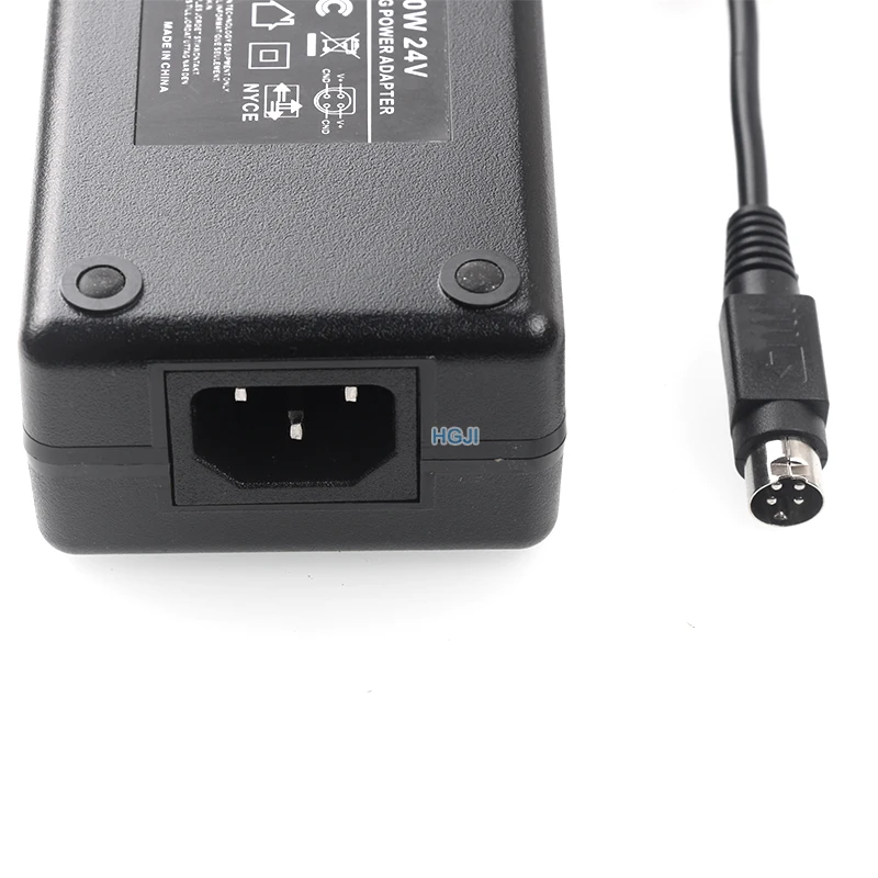 24v 6aから4ピンAC100V-240VからDCへの変換アダプター,フラットパネル