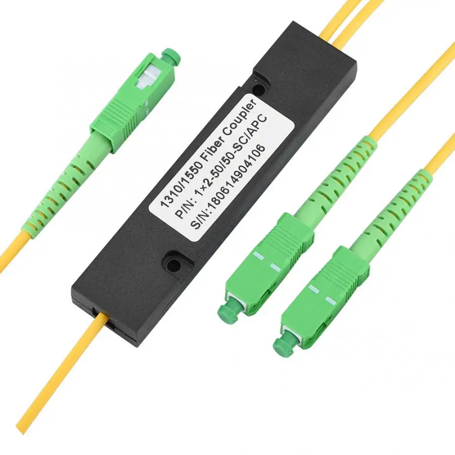 Imagem -03 - Luva Ótica do Cabo do Computador do Divisor do sc Apc Pcl do Divisor da Fibra do Plc Singlemode do sc Apc 1x2 do Divisor do Plc