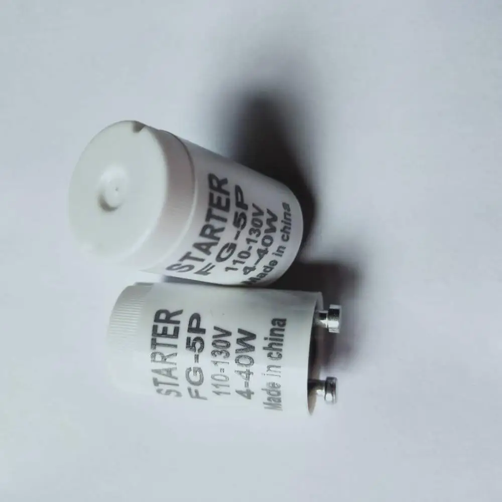 2 pièces/lot 4-40W 110V-130V démarreur moustique lampe fusible démarreur FG-5P pour moustique lampes 4-40W passe CE ROHS