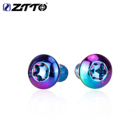 ZTTO Bicycle Brake Disc Screw Stiffen Colorful Rainbow Stem Bolt Thread M5x9mm 18mm T25 Screw Allen Bolt Steel Hexagon Socket