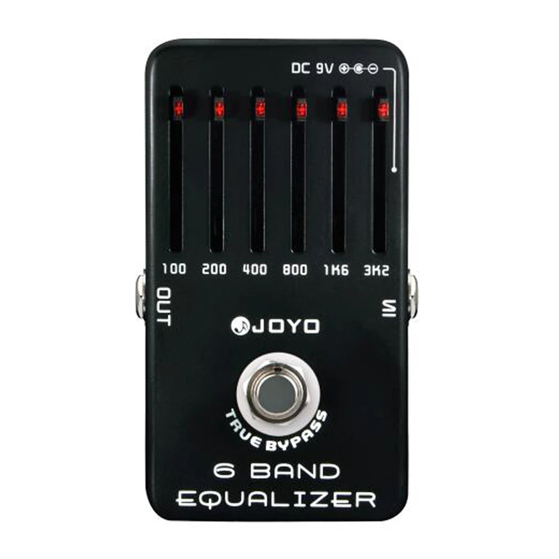 JOYO JF-11 6 Band EQ Equalizer Electric Guitar Effect Pedal Adjust Low Middle High Frequency True Bypass Guitar Accessories