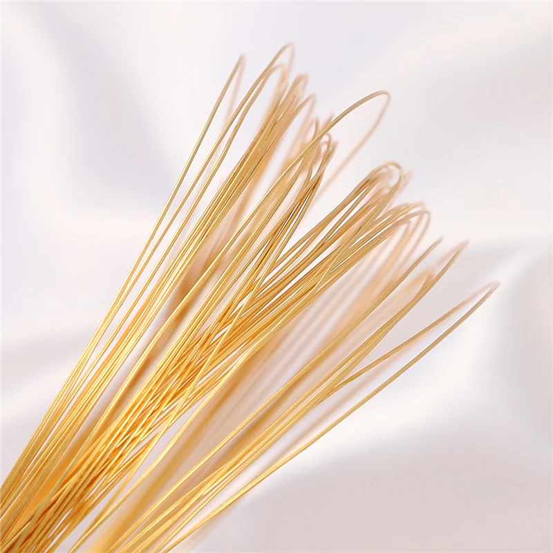 0.35-1mm 18K Gold Plated Brass Copper Wire For DIY Bracelet Necklace Jewelry Making Accessories Craft Beading Wire Cord String