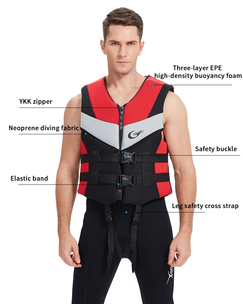 Outdoor Rafting Neopreen Vest for Kindergarten Kids, Snorkelen Slij, Professional Drifting, Kajakken