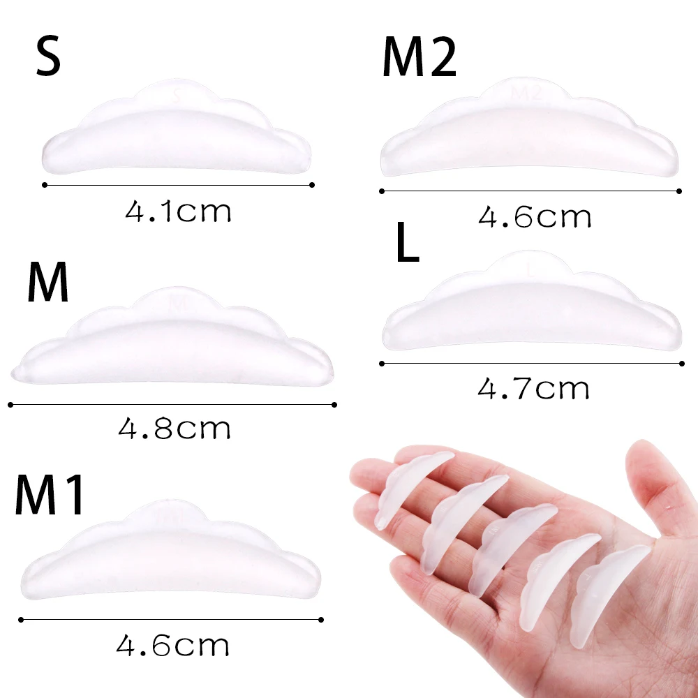 5Pairs Eyelash Lifting Kit Silicone Pads Eye Lash Perm Removal False Eyelashes Grafting Curler Applicator Lash Lift Accessories