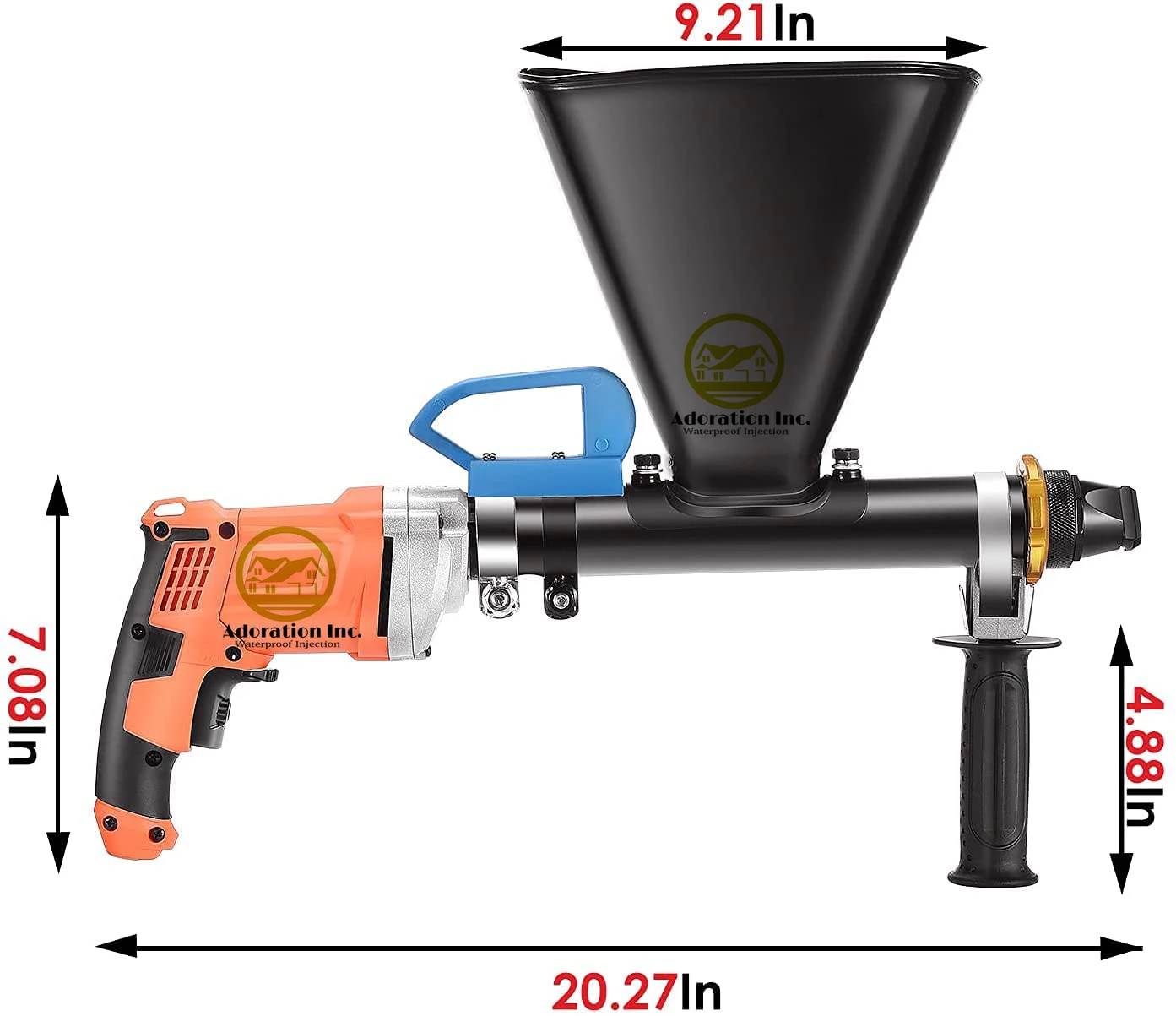 Imagem -02 - Pistola de Calafetagem Automática para Injeção de Cimento 110v 220v Polpa Enchimento de Argamassa Concreto Mini Elétrica Calafetagem de Concreto Cimento Argamassa