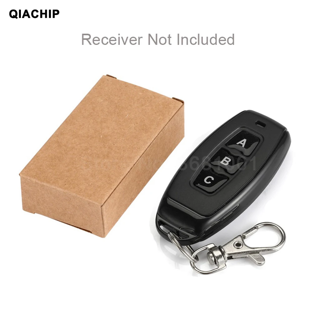 QIACHIP DC 6-30V 2CH Switch With Remote Control Relay Module Universal 24V 2 Delay 433MHz Remote Control Switch Relay Receiver