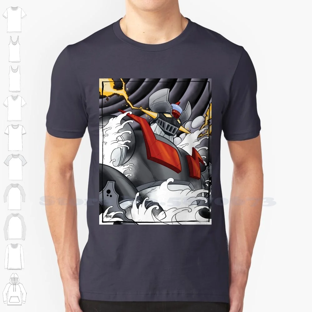 Z 100% Cotton T-Shirt Mazinga Transorz Manga Anime Gambitsink Giantrobot