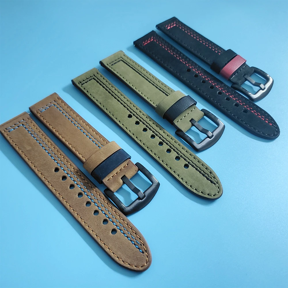 Leather Strap For Amazfit GTR 2 / GTS 2 mini Band Wriststrap For Amazfit GTR2 GTS2 GTR 47mm/Stratos 3/Bip Bracelet Watchband