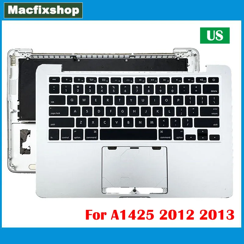 Original A1425 Topcase US Keyboard Backlight 2012 2013 For Macbook Pro 13.3 inch Retina A1425 US Keyboard Top Case MD212 MD213