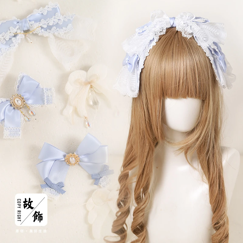 Lolita Bow HairBand Kawaii Girls Headwear Hair Accessories Free Shipping H