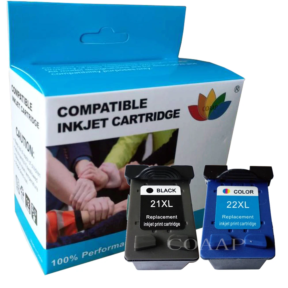 Compatible hp21 hp22 Refilled Ink For HP 21 22 For F380 F2100 F2110 F2240 F2280 F2250 F4100 3915 3920 D1530 Printer Cartridge