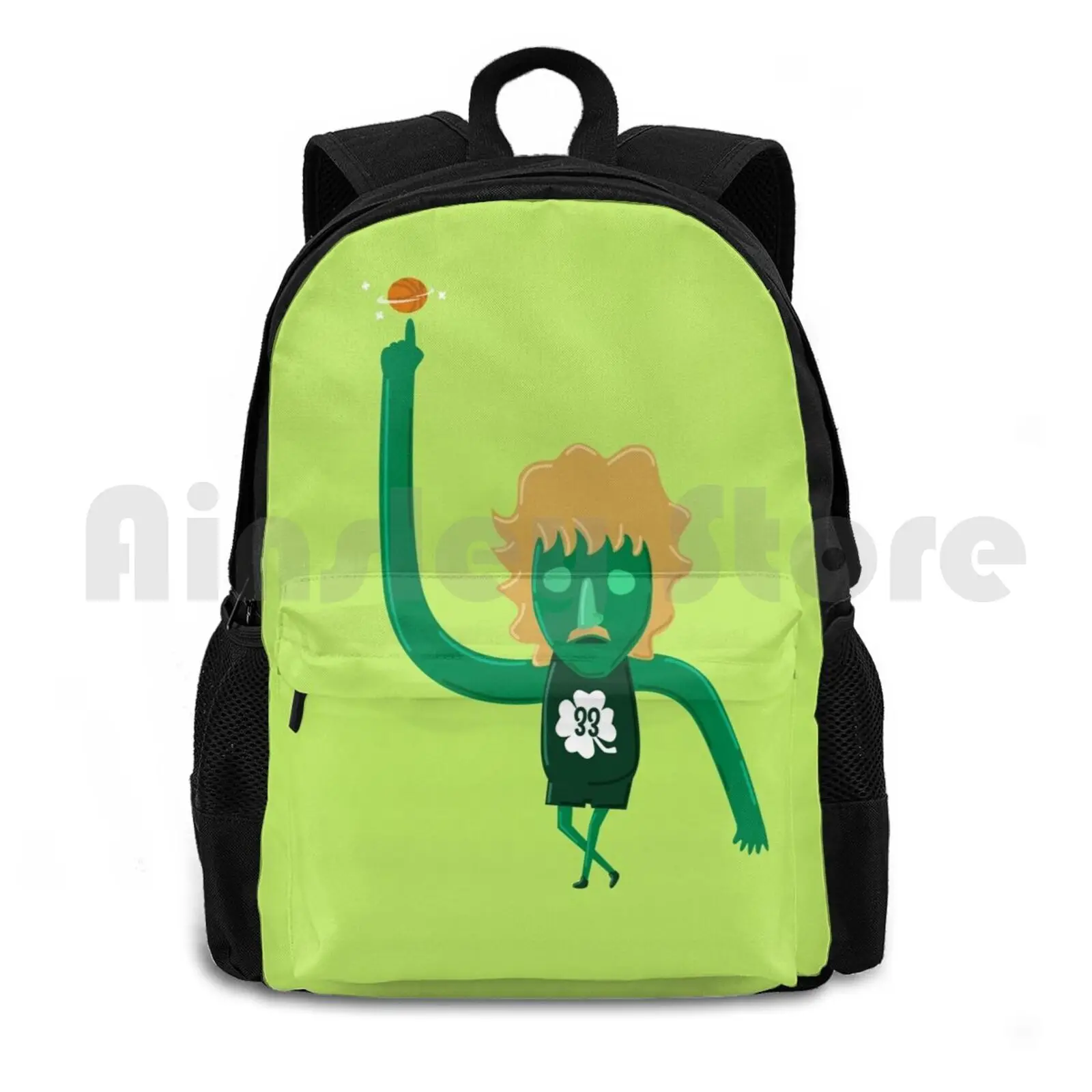 

Larry Flippin' Bird Outdoor Hiking Backpack Riding Climbing Sports Bag Larry Bird Larry Bird Boston Green Ball Hoops Shooter