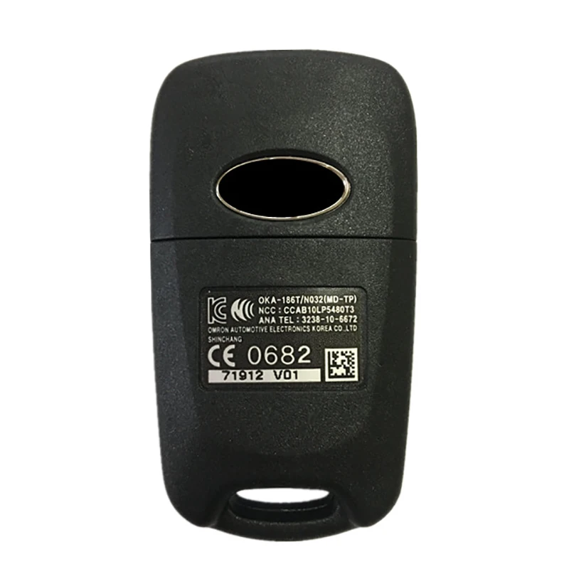 CN020068 Original 3 Button Flip Remote Genuine Key For Hyundai Elantra 2011-2013 With 433Mhz FCCID OKA-168T / 95430-3X100