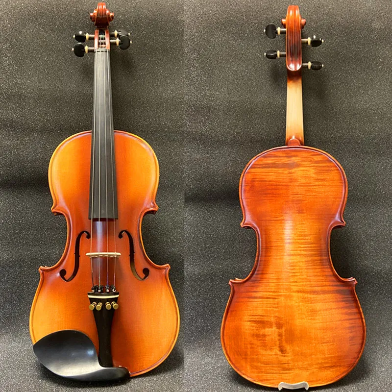 Strad style SONG Maestro handcrafted 4/4 violin,carving ribs and neck,mellow and elegant sound