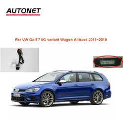 Autonet-cámara de visión trasera para coche, accesorio para VW Golf 7 5G variant Wagon Alltrack 2011 ~ 2019, cámara de marcha atrás de respaldo/placa de matrícula led