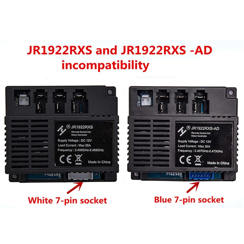 JR1922RXS 12V Kids Powered Ride on Car 2.4G Bluetooth Remote Control and Receiver for Children Electric Car Replacement Parts