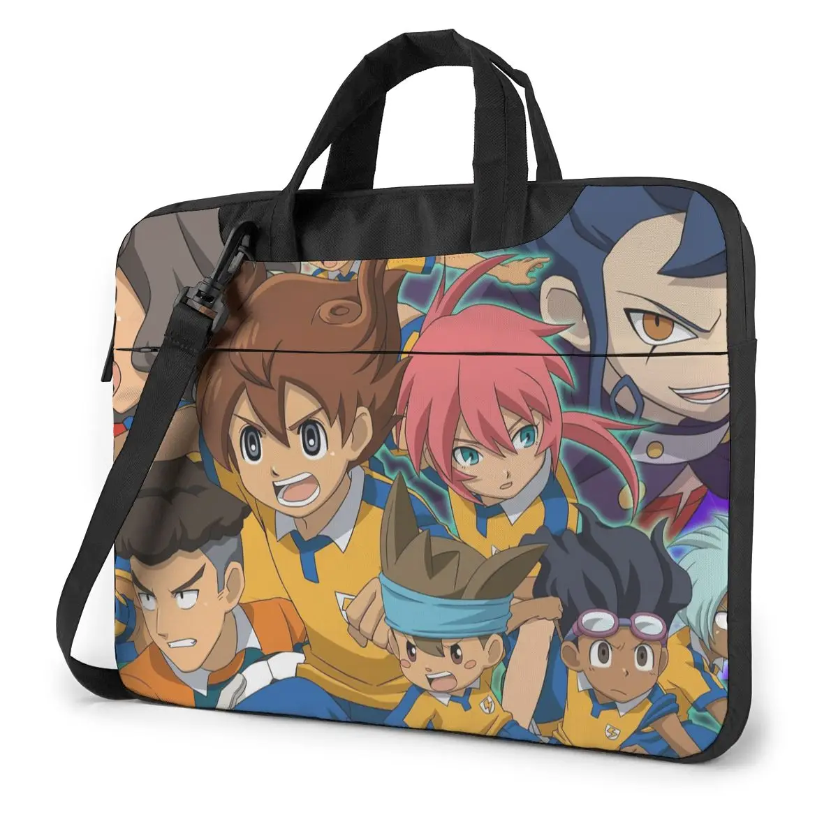 Inazuma Eleven Laptop Bag Case Protective Vintage Computer Bag Bicycle Crossbody Laptop Pouch