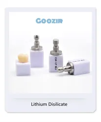 GOOZIR 5 Piece C14 HT Lithium Disilica CAD CAM Glass Ceramic Blocks For Dental Lab For Veneers