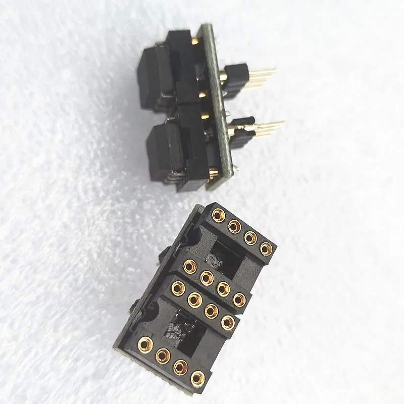 2 piece Single op amp to dual op amp socket Op amp adapter Gold-plated for AD797 NE5534