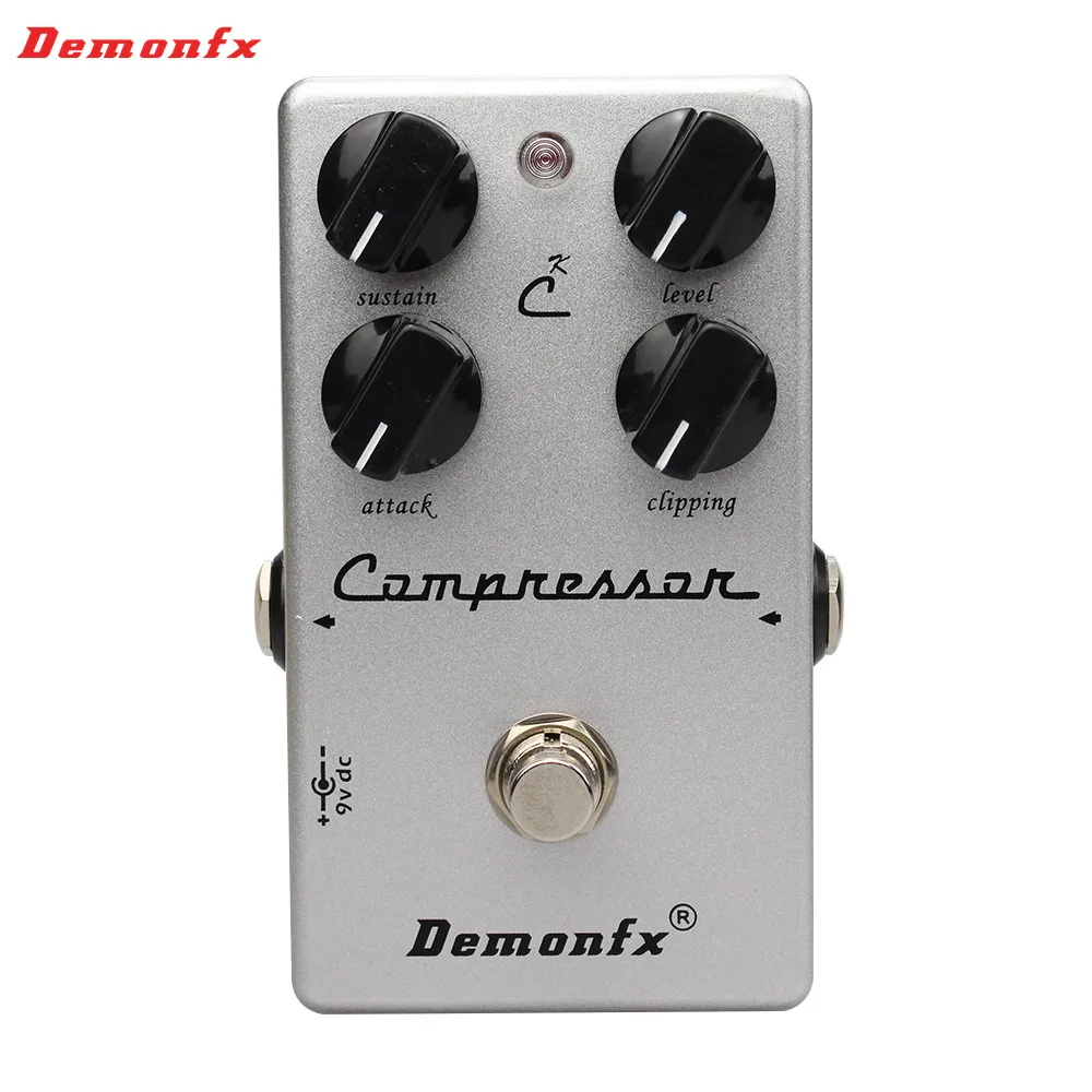 Demonfx CK 4-Knob Guitar Effect Pedal Compressor with True Bypass, Clone K C4 Compressor, High Quality, New