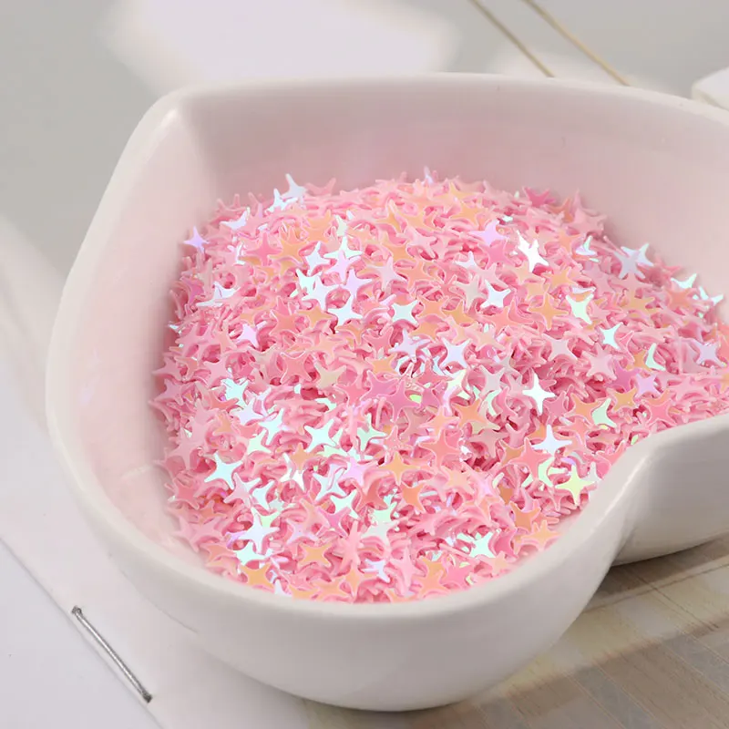 Paillettes 4mm Cross Star Shape Sequins for Nails art,Women manicure Glitters, Wedding Decoration confetti Kids DIY Lentejuelas