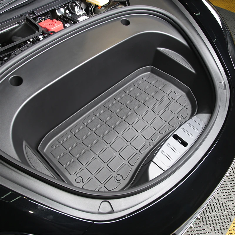 TPE Pad Front Rear Mat For Tesla Model Y 2019-2023 Model 3 2021-2023 Accessories Trunk Cargo Tray Floor Mat With LOGO Trunk Mats