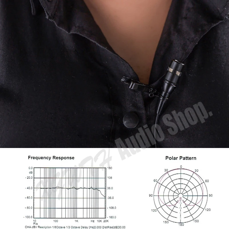 Clip de corbata hipercardioide, micrófono de solapa Lavalier, micrófono condensador cardioide para sistema inalámbrico Sennheiser Shure AKG Audio-Technica