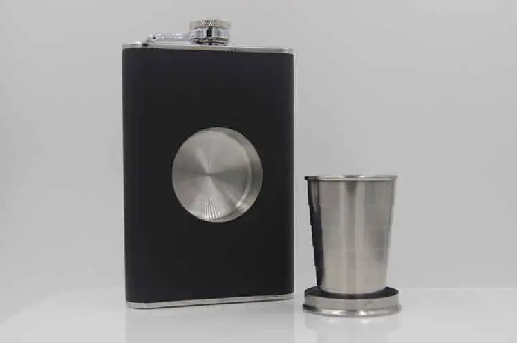 50PCS stainless steel shot flask set of 8oz ,BLACK or Brown color SN2765