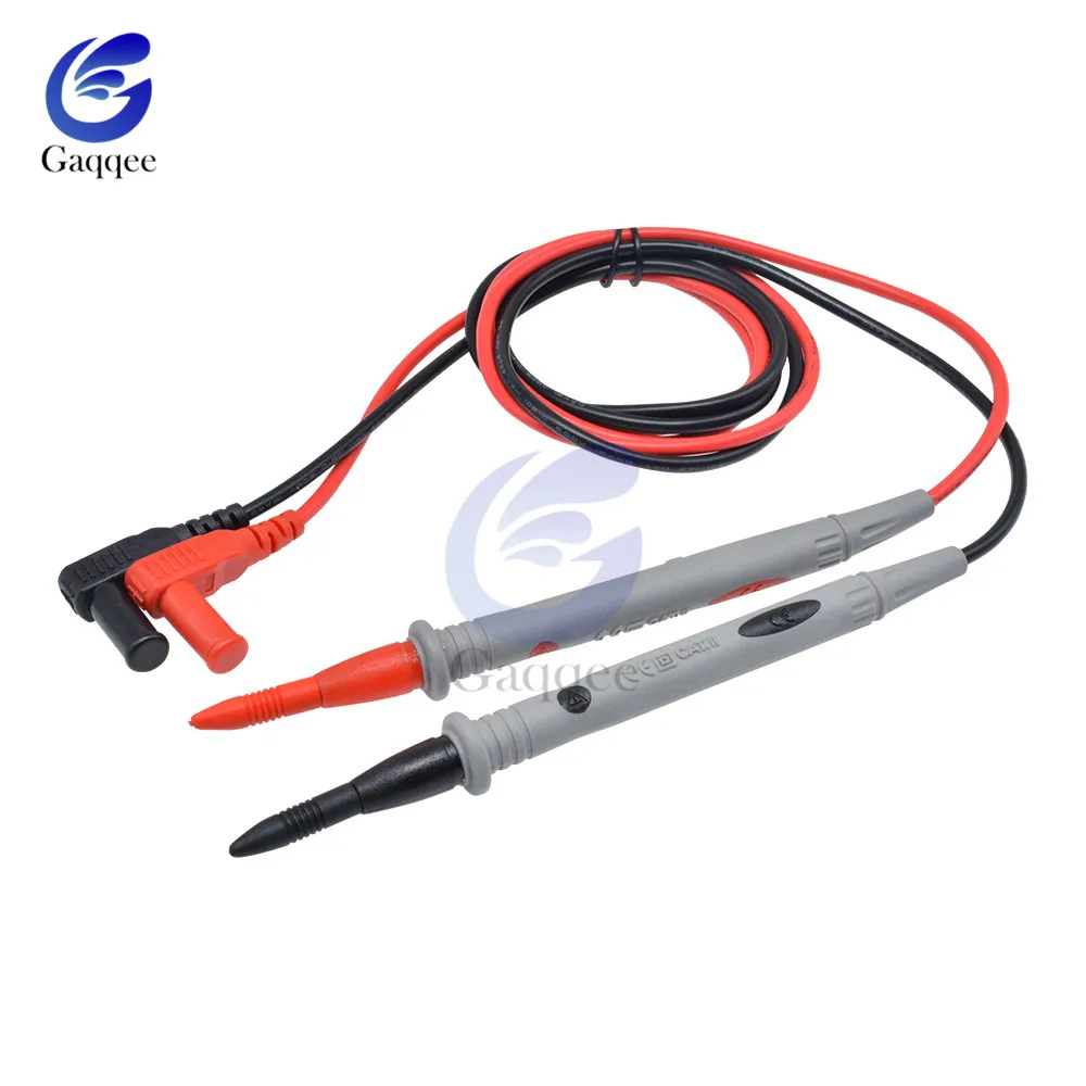 2pcs Universal Probe Test Leads Pin for Digital Multimeter Needle Tip Multi Meter Tester Lead Probe Wire Pen Cable 20A 10A 1000V