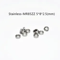 Stainless steel bearing SMR85ZZ 10 Pieces 5*8*2.5(mm) antirust metal sealed High speed Mechanical equipment parts