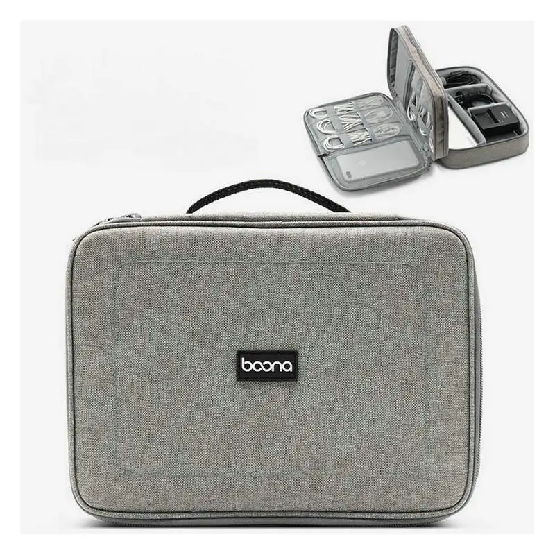 NEW Capacity Electronics Travel Bag Document Bag For Cameras Storage USB Charging Cable Intimate Accessories BN-D006