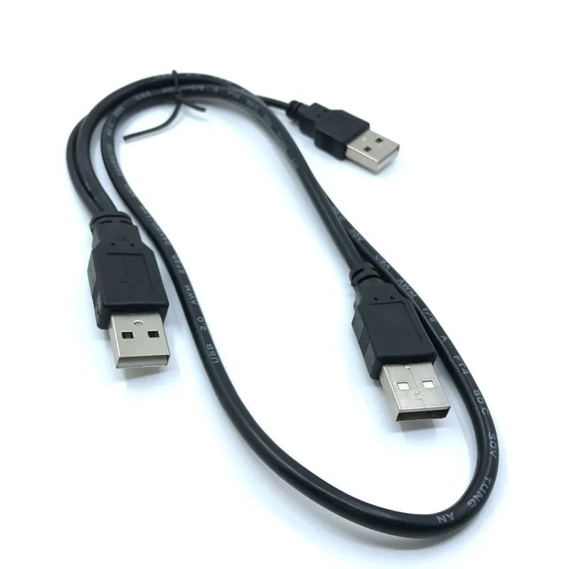 USB2.0 USB 2.0 three A Type 3A Male HDD data power Y Cable For Mobile Hard Disk Drive HDD 70cm/0.7m