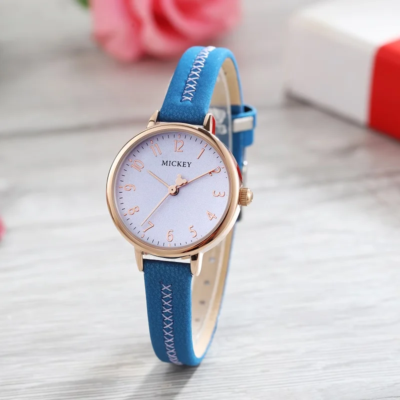 Disney Mickey Mouse For Woman Watches Lady Casual Quartz Wristwatches Female Small Alloy Dial Cute Lovely Girl Youth Lady Dress