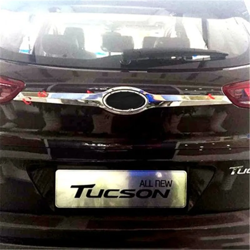 for HYUNDAI TUCSON 2015-2020 ABS Chrome CHROME FRONT REAR HOOD BONNET GRILL LIP MOLDING COVER TRIM BAR GARNISH MESH