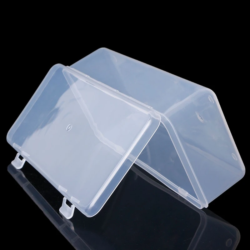 Rectangular Plastic Clear Storage Box Jewelry Container Case Bead Organizer Case