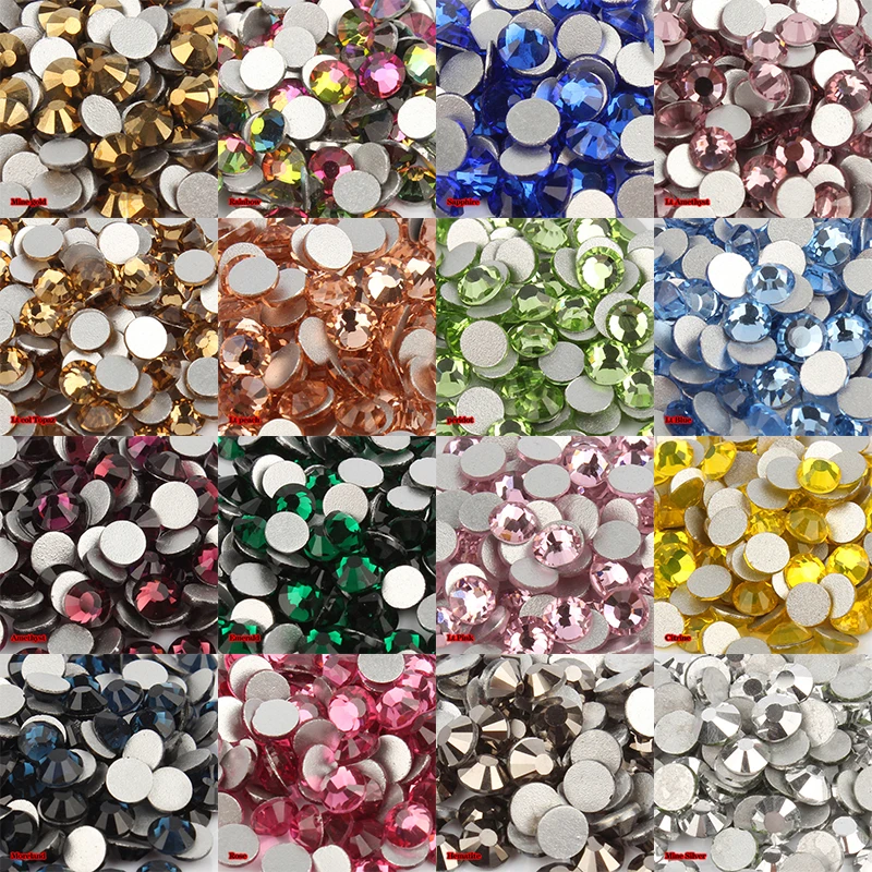 Glass Bags Garment Nail Art Time-limited Hot Sale Nail Art Rhinestone Ss4-ss20 Crystalab Non-hotfix Stones Free Shipping