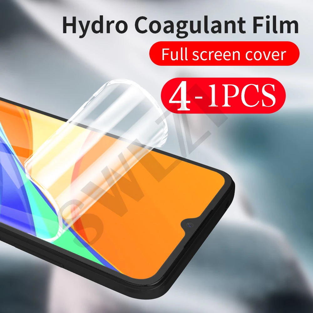 4-1Pcs soft full cove for redmi note 7 pro protective hydrogel film Not Glass 7A 7s phone screen protector