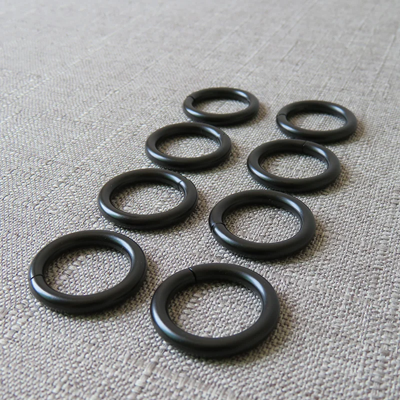 black metal O ring circle ring belt buckle for bag dog pet collar harness luggage backpack DIY sewing garment accessory