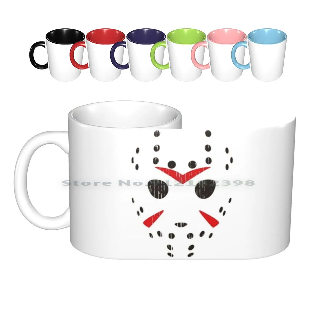 Jason Mask Ceramic Mugs Coffee Cups Milk Tea Mug Jason Voorhees Jason Voorhees Terror Horror Jason Voorhees Movie Cinema Terror