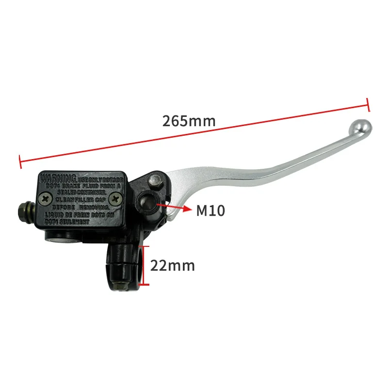 1pcs M10 22mm Right Motorcycle Clutch Lever Brake Lever For Honda CM125 CA250 Yamaha Kawasaki Suzuki Dirt Bike Motorcross Atv