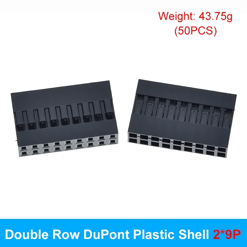 Für DuPont-Drahtgehäuse aus Kunststoff, 2,54 mm, zweireihig, für DuPont-Drahtsteckverbinder 2P/3P/4P/5P/6P/7P/8P/9P/10P, Gehäuse für 2*4-polige/2*5-polige Steckverbinder – Detail 17