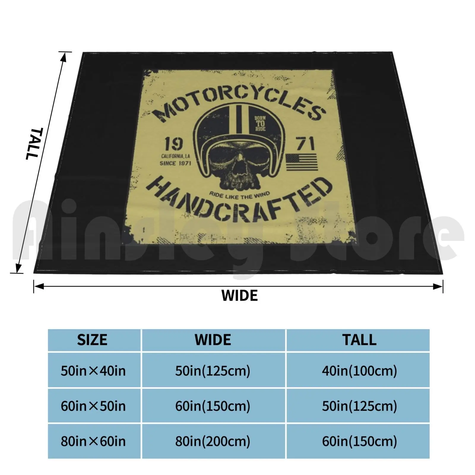 Motorcycle Rider Biker Passion Motorbike Gifts Blanket For Sofa Bed Travel Motorcycle Biker Road Vintage Coat Of