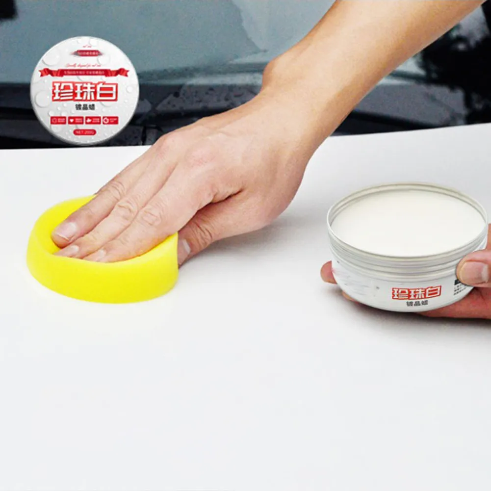 Car Coating Wax Polishing Paint Care White Hard Wax Anti Scratch Car Polish Cream Decontamination Polishing Wax Car Maintenance