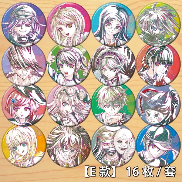 58mm Danganronpa Akamatsu Toko Fukawa monokuma Mioda anime accessories buttons spot badge Brooch