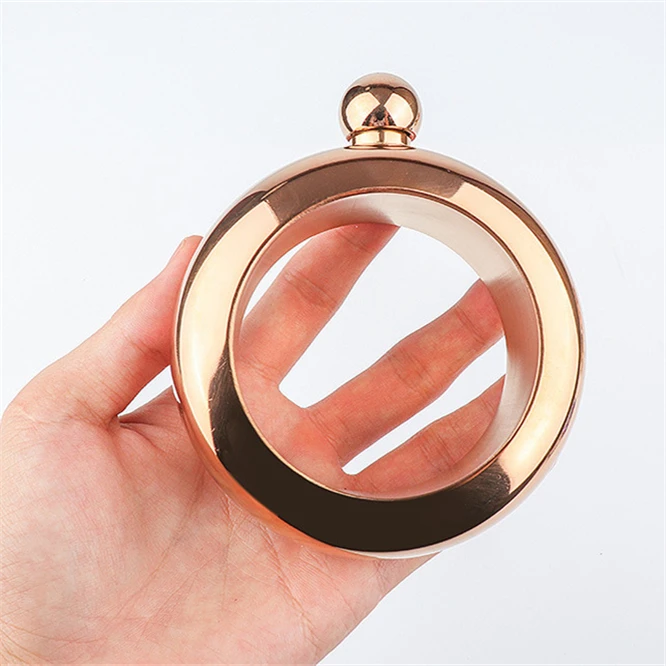 

10PCS Creative 3.5oz Bangle Bracelet Hip Flask 304 Stainless Steel Alcohol Whiskey Hip Flask Pocket Flagon Chic Drinkware Gift